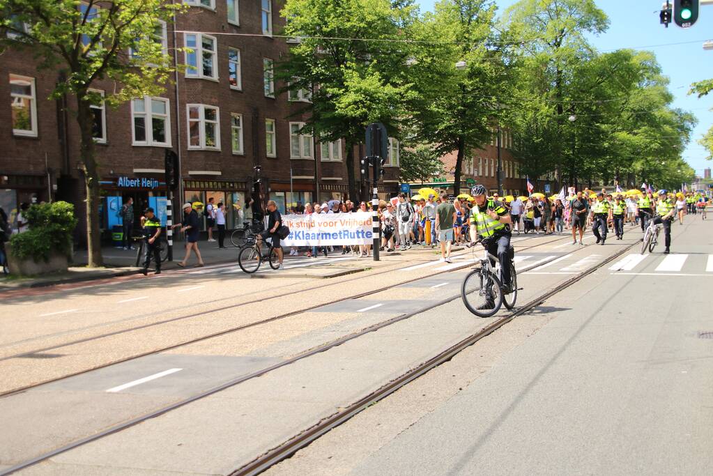 Demonstratie Walk of Freedom door stad