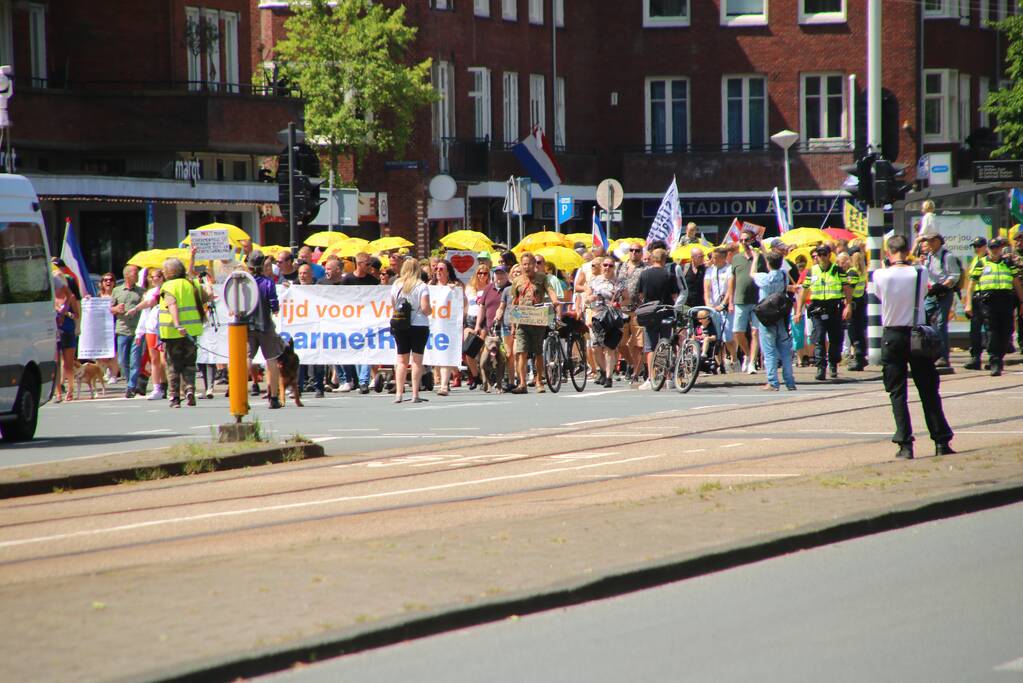 Demonstratie Walk of Freedom door stad