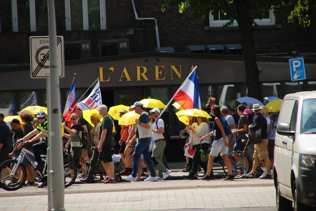 Demonstratie Walk of Freedom door stad