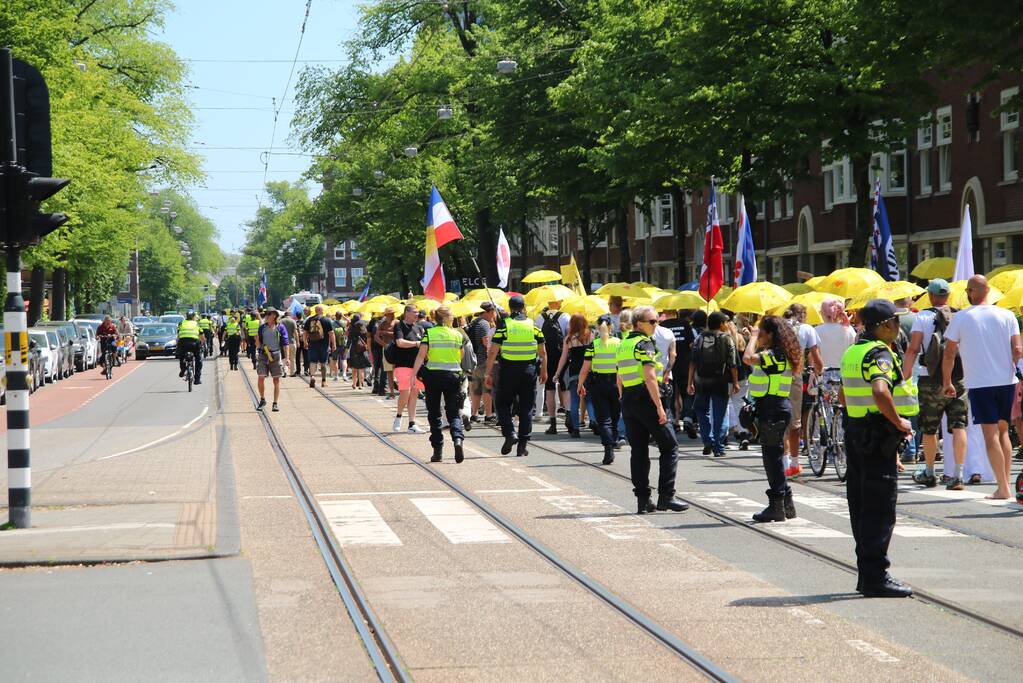 Demonstratie Walk of Freedom door stad