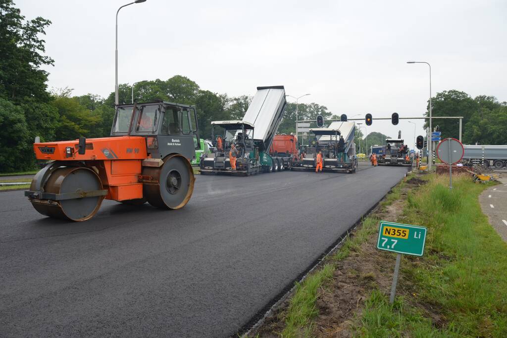 Kruispunt afgesloten door groot onderhoud