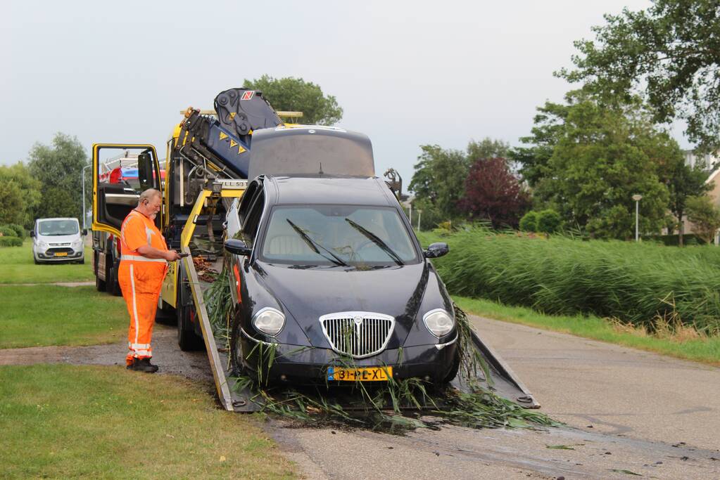 Twee aanhoudingen nadat gestolen auto te water raakt