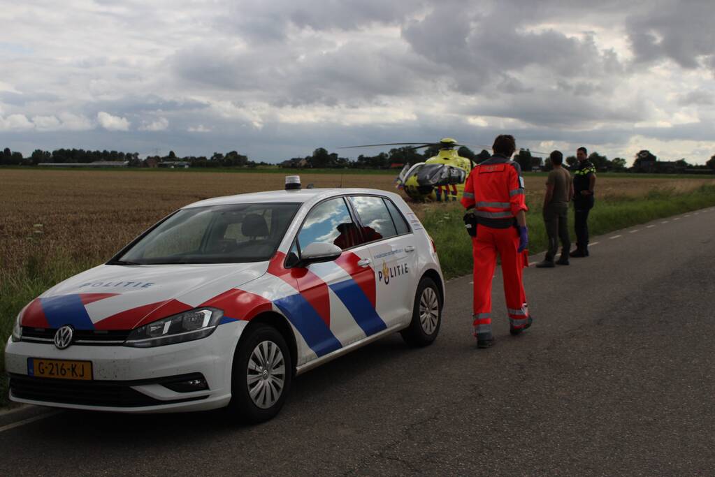 Traumahelikopter ingezet voor incident