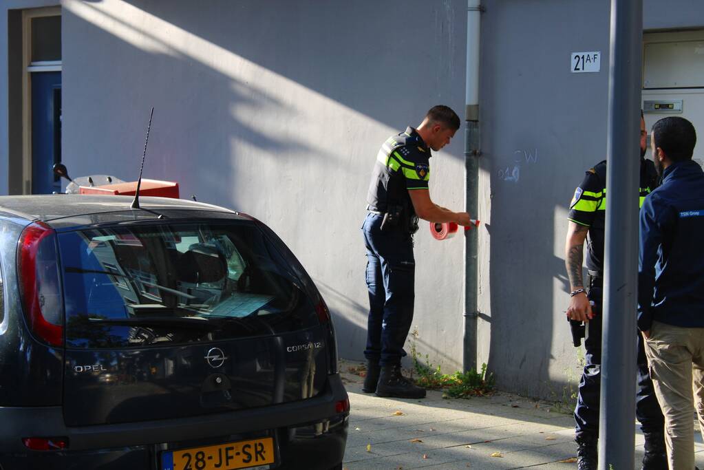 Wapen steekincident veiliggesteld door politie