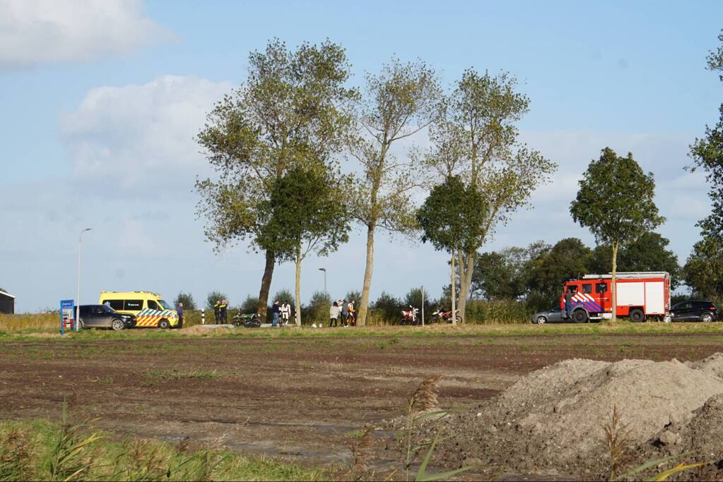 Motorrijder loopt letsel op bij verkeersongeval