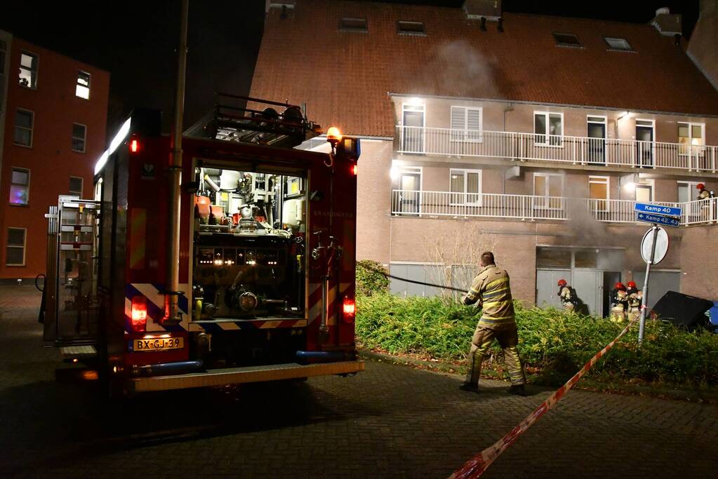 Veel rookontwikkeling bij brand in restaurant