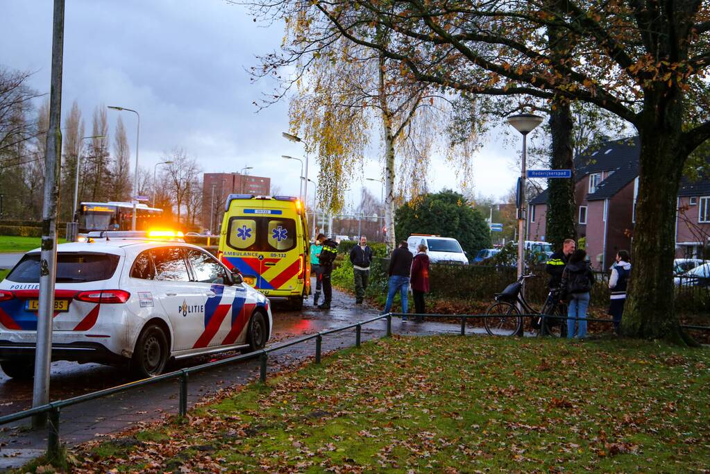 Schade na botsing met fietsster