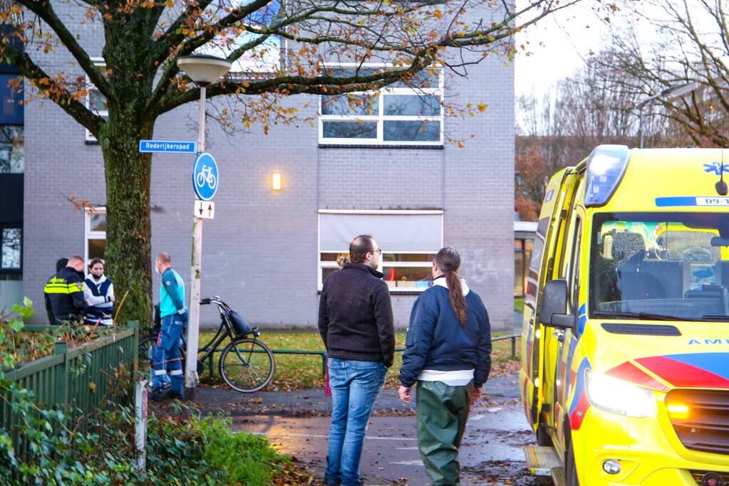 Schade na botsing met fietsster