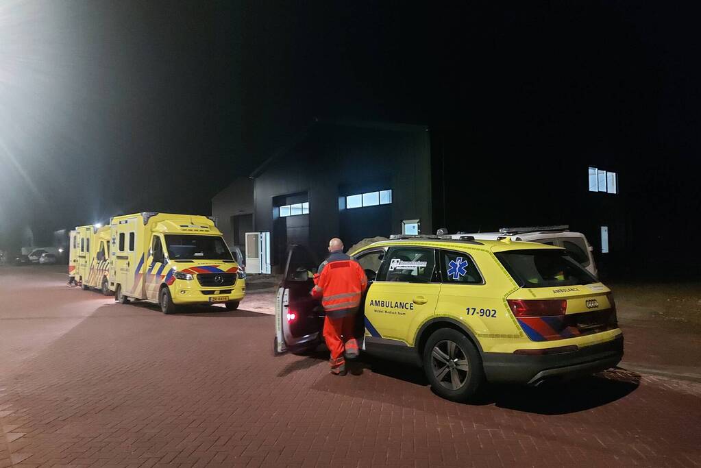 Gewonde na ongeval in loods