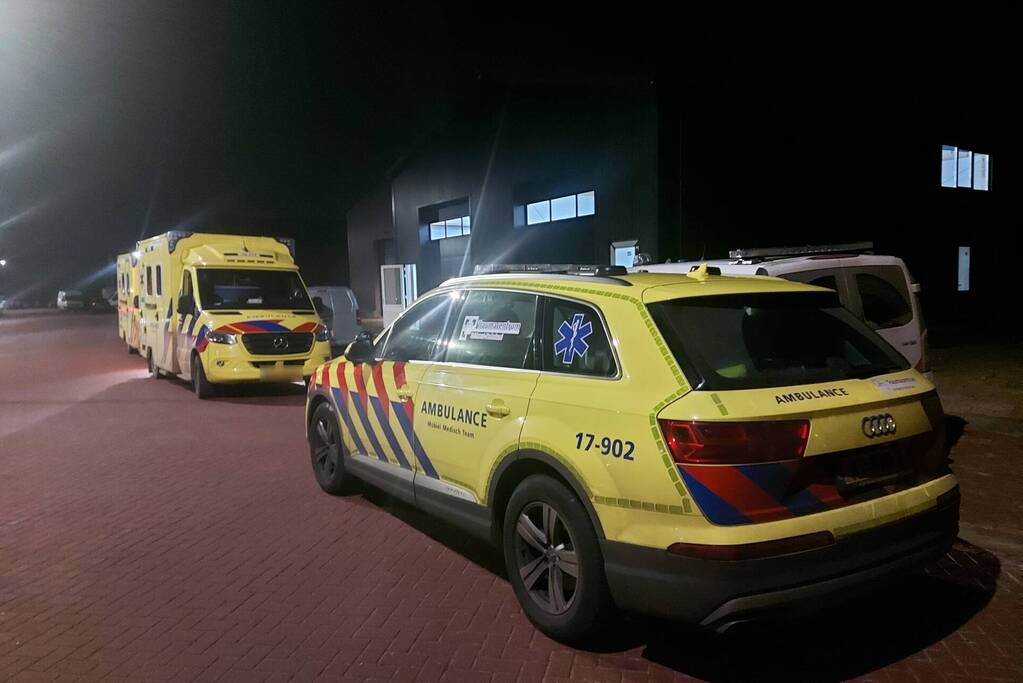 Gewonde na ongeval in loods