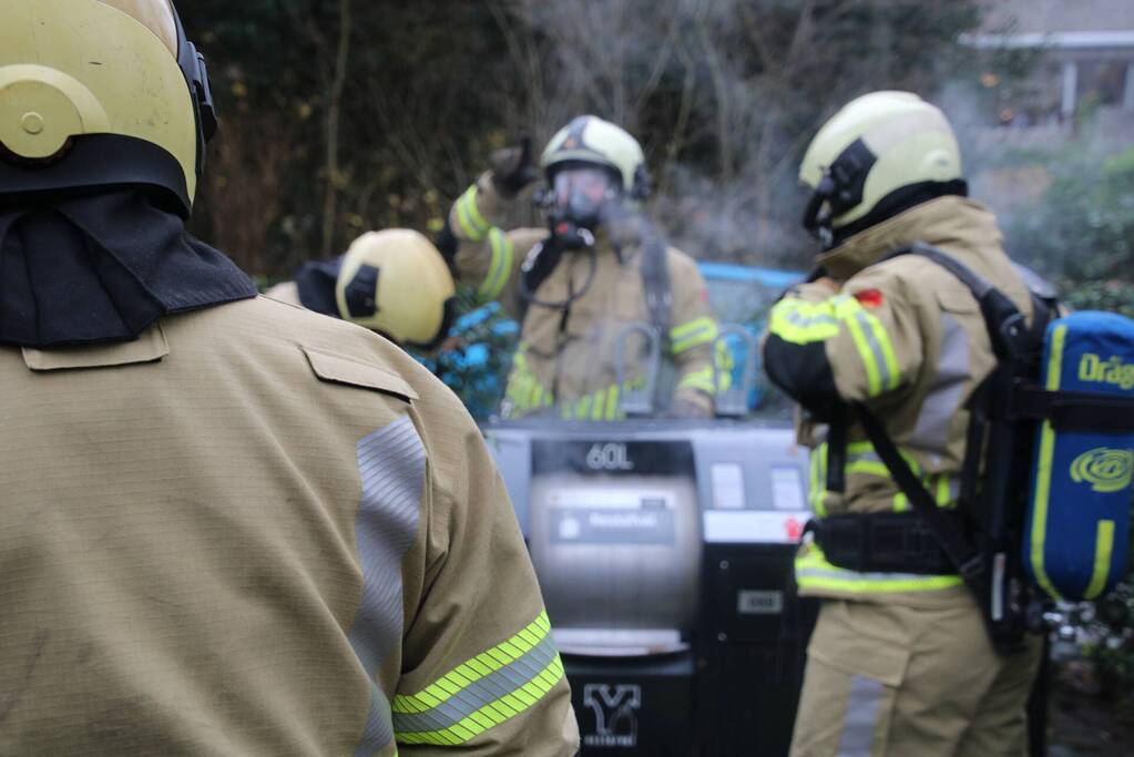 Brand in ondergrondse container