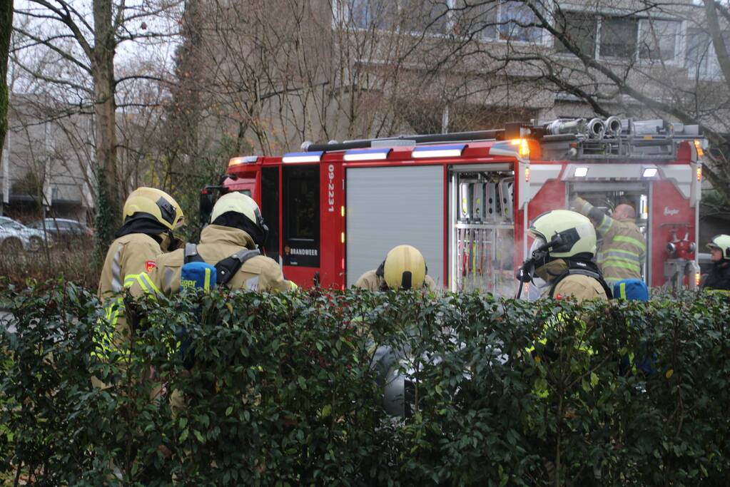 Brand in ondergrondse container