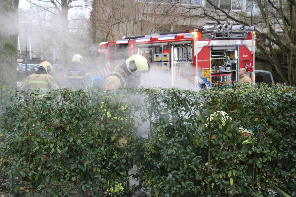 Brand in ondergrondse container