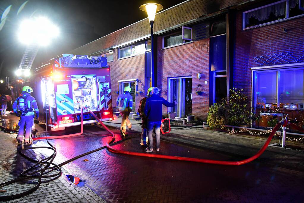 Forse rookontwikkeling bij uitslaande brand