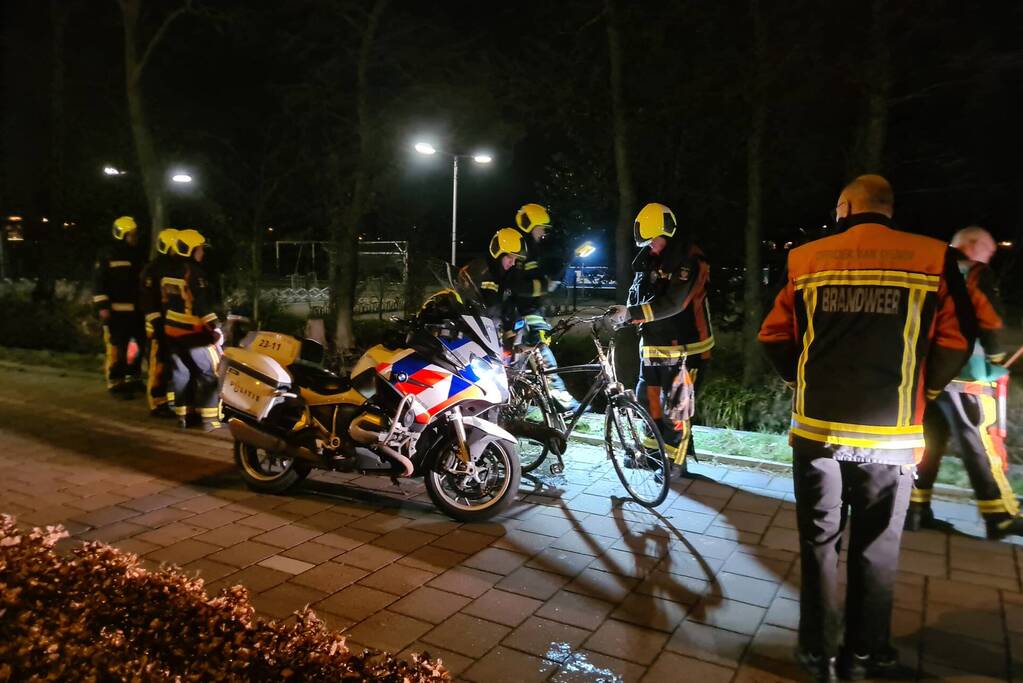 Hulpdiensten onderzoeken sloot na onbeheerde fiets