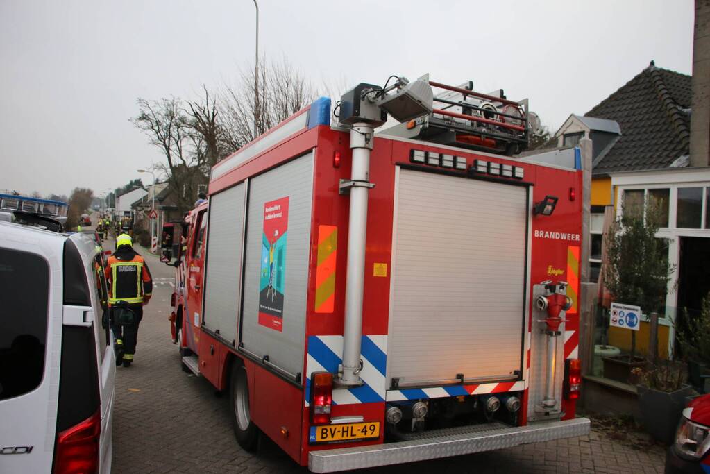 Gasleiding geraakt bij graafwerkzaamheden