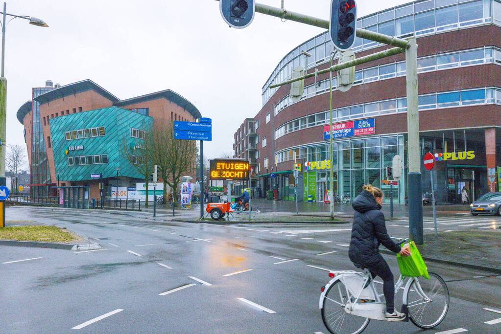 Tekstkarren geplaatst na ernstig ongeval