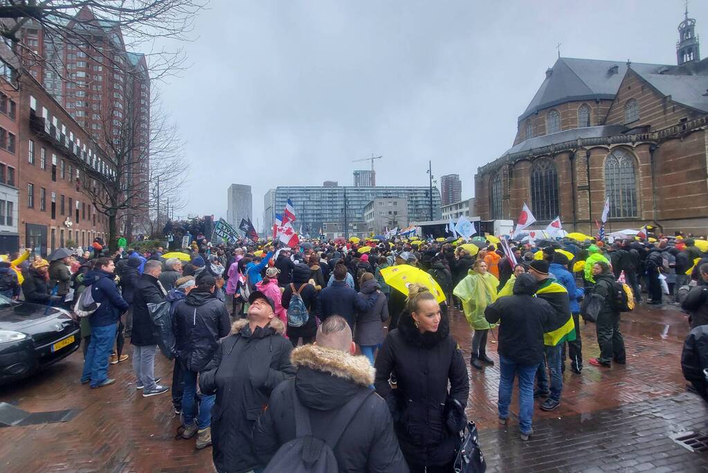 Grote demonstratie tegen coronamaatregelen