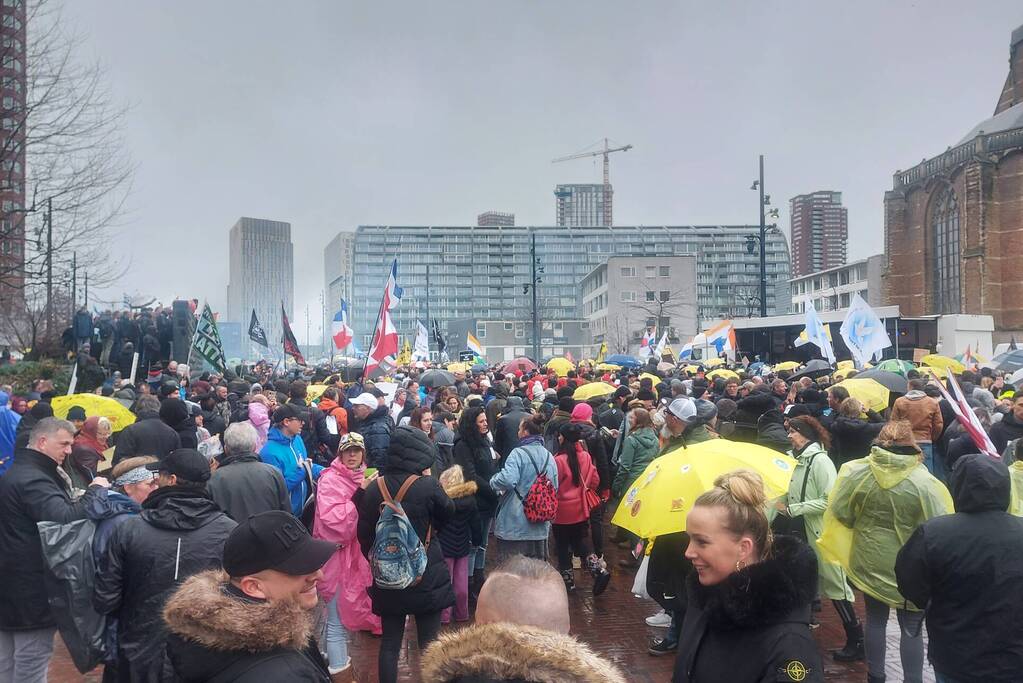 Grote demonstratie tegen coronamaatregelen