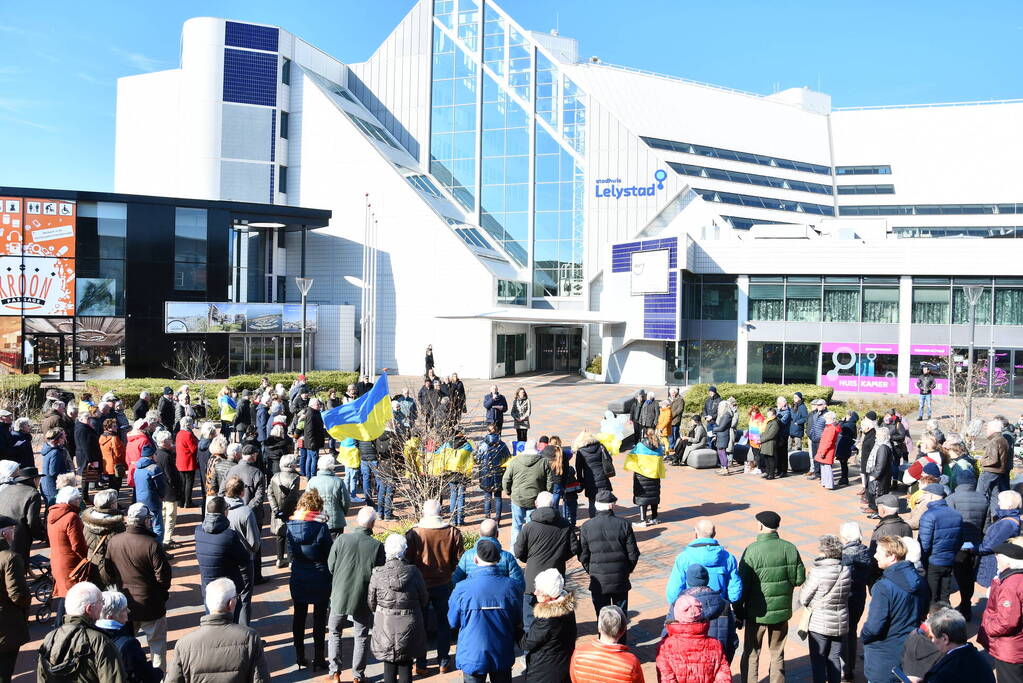 Manifestatie voor Oekraïne