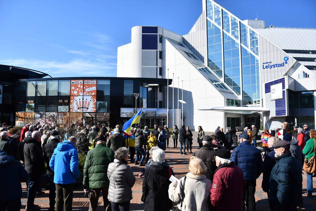 Manifestatie voor Oekraïne