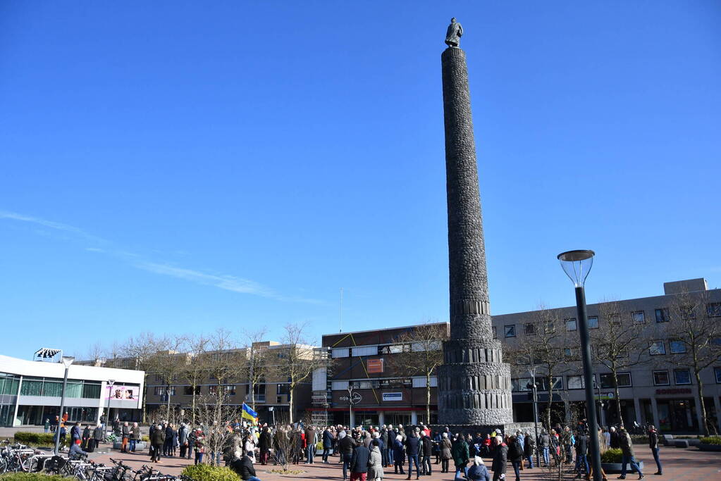 Manifestatie voor Oekraïne