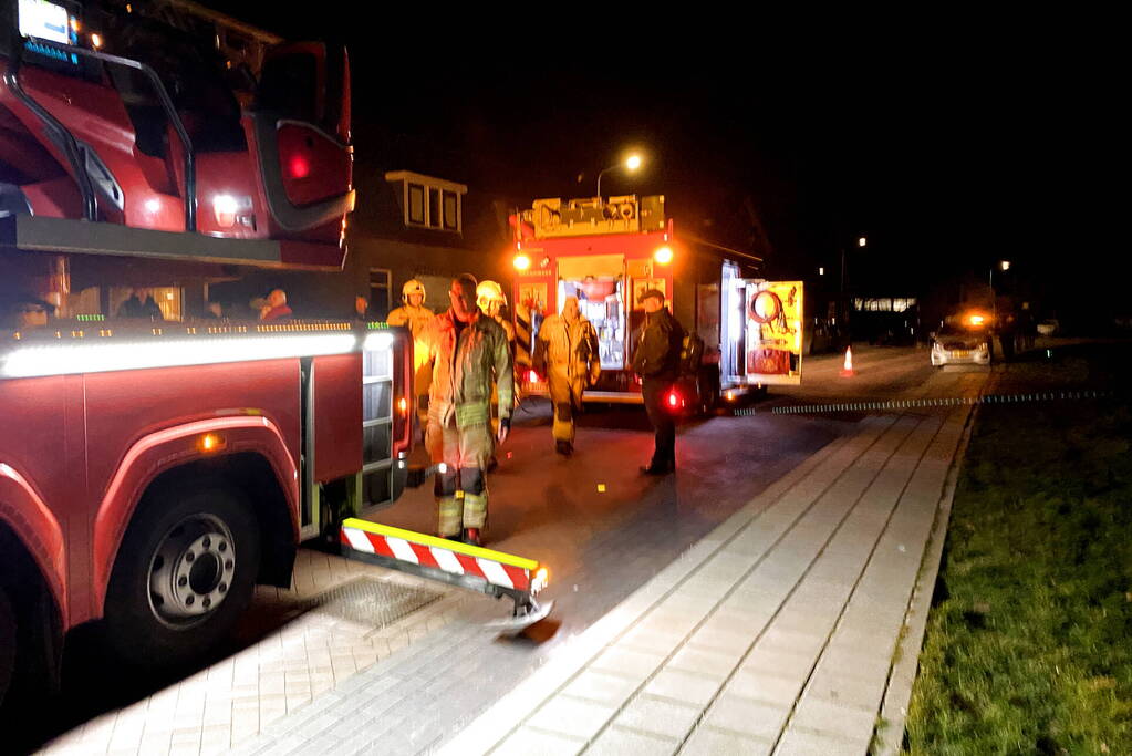 Schoorsteen geveegd na brand