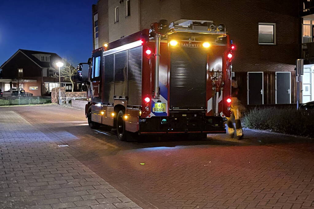 Brandweer controleert appartement op brand