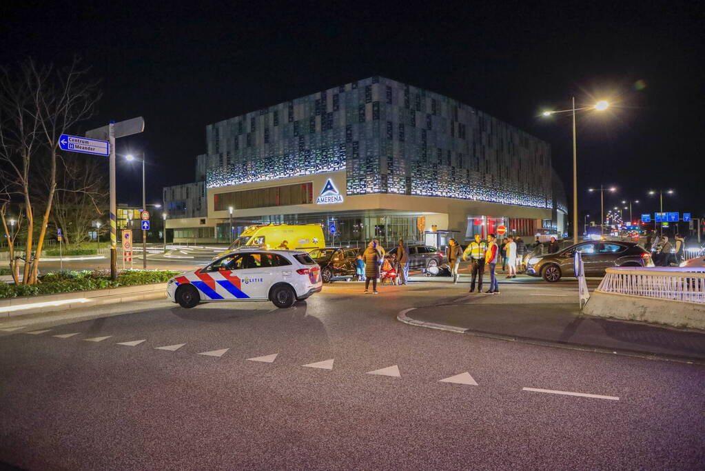 Scooterrijder gewond bij aanrijding op kruising voor Amerena