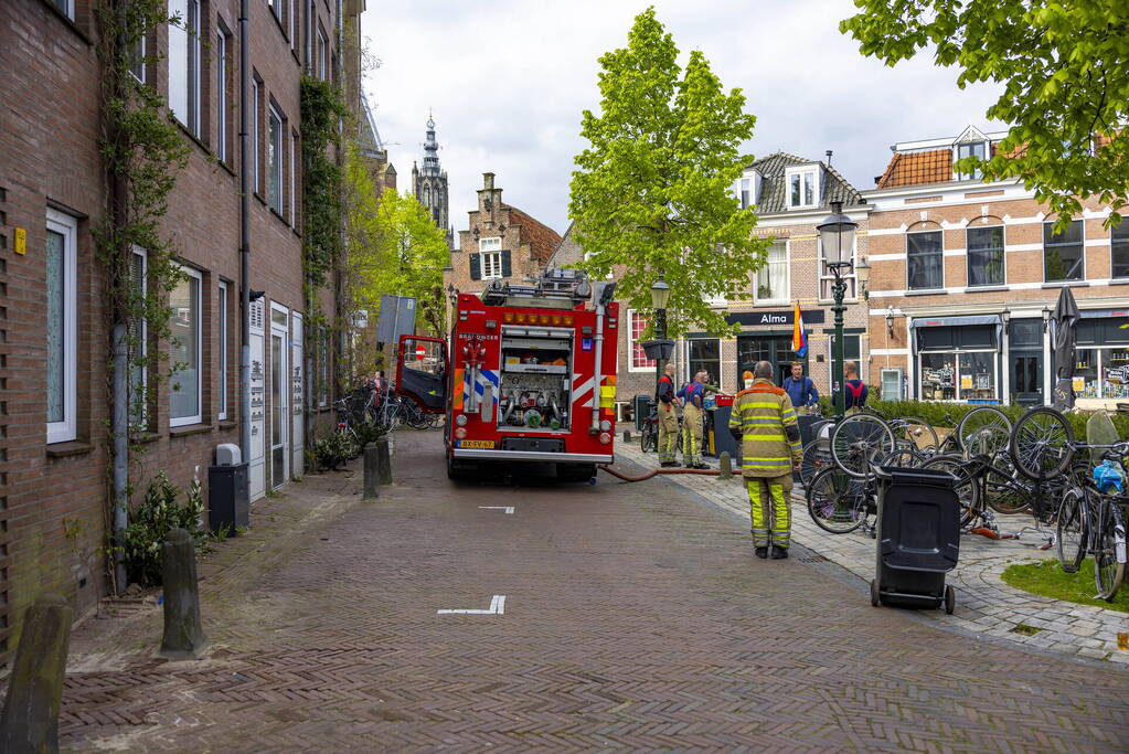 Brand in ondergrondse restafval container