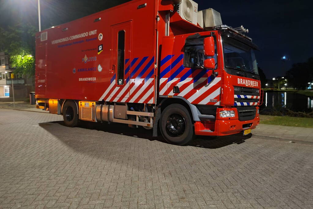 Bewerkingsmiddelen harddrugs aangetroffen na brand in flatwoning