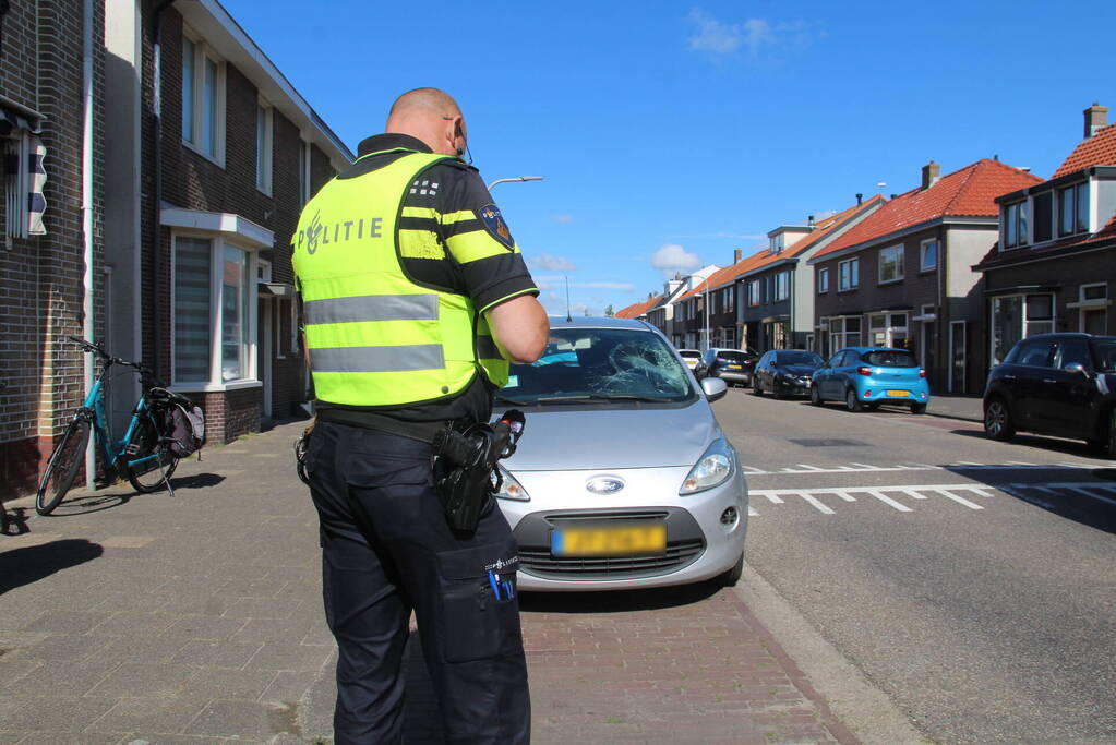 Fietser gewond bij botsing met auto