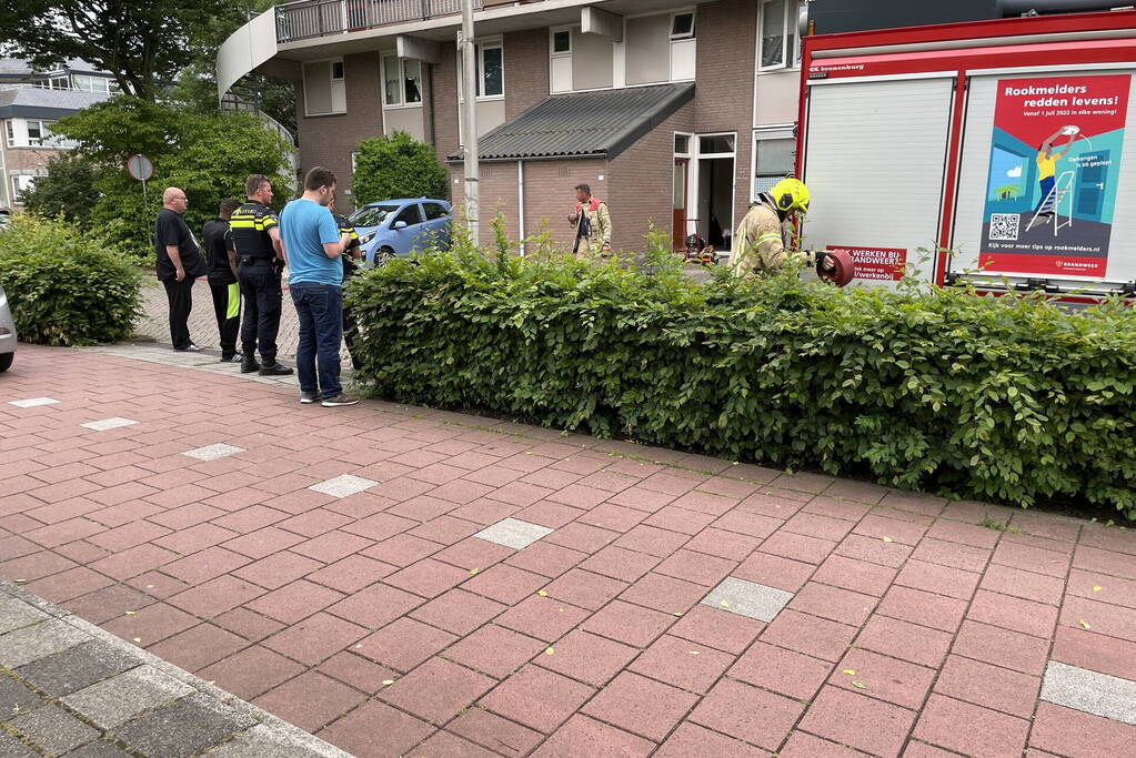 Wasdroger vat vlam in woning