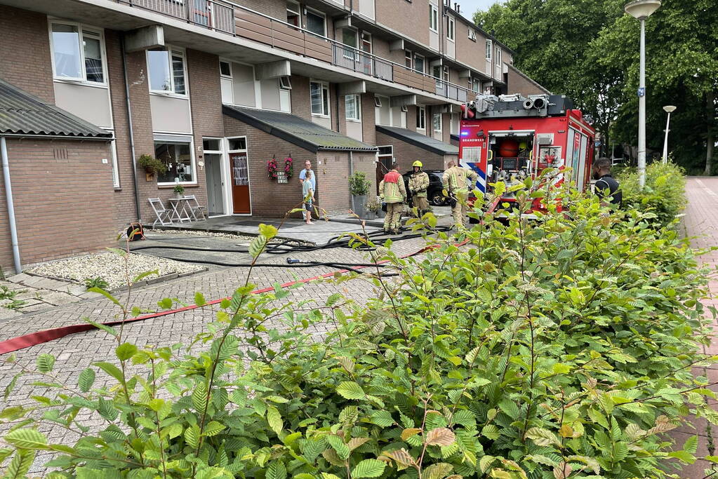 Wasdroger vat vlam in woning