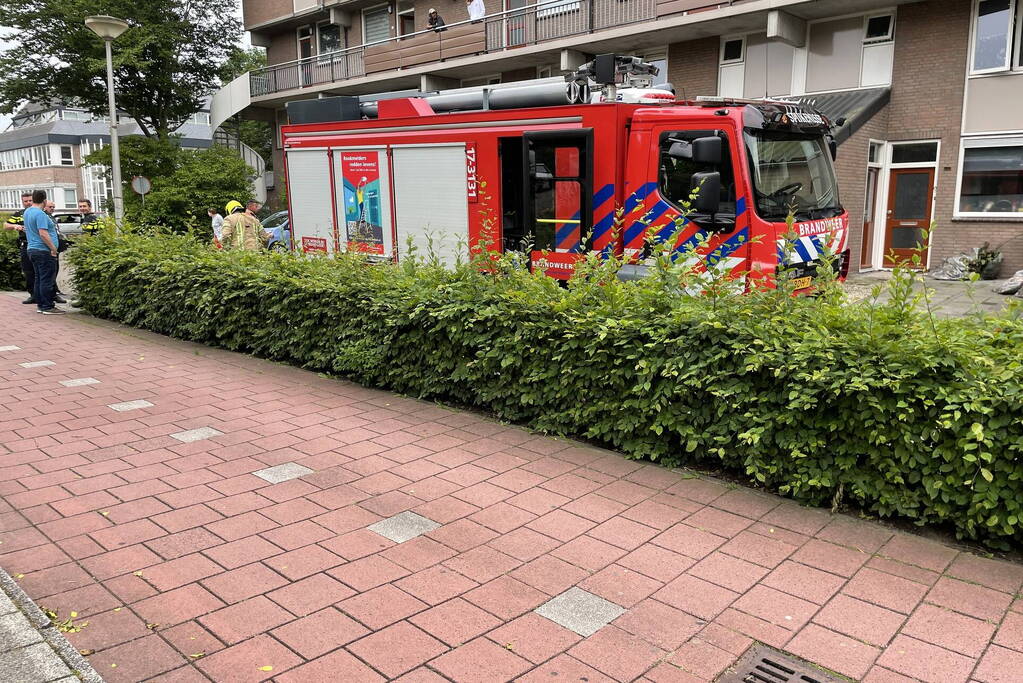 Wasdroger vat vlam in woning