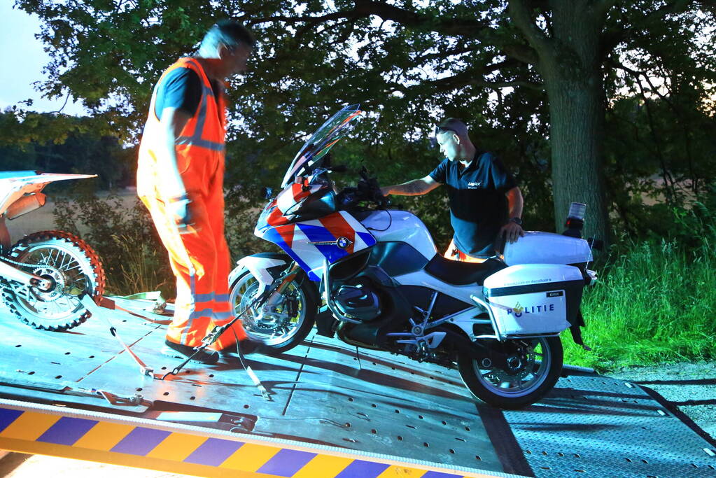 Politiemotor betrokken bij aanrijding