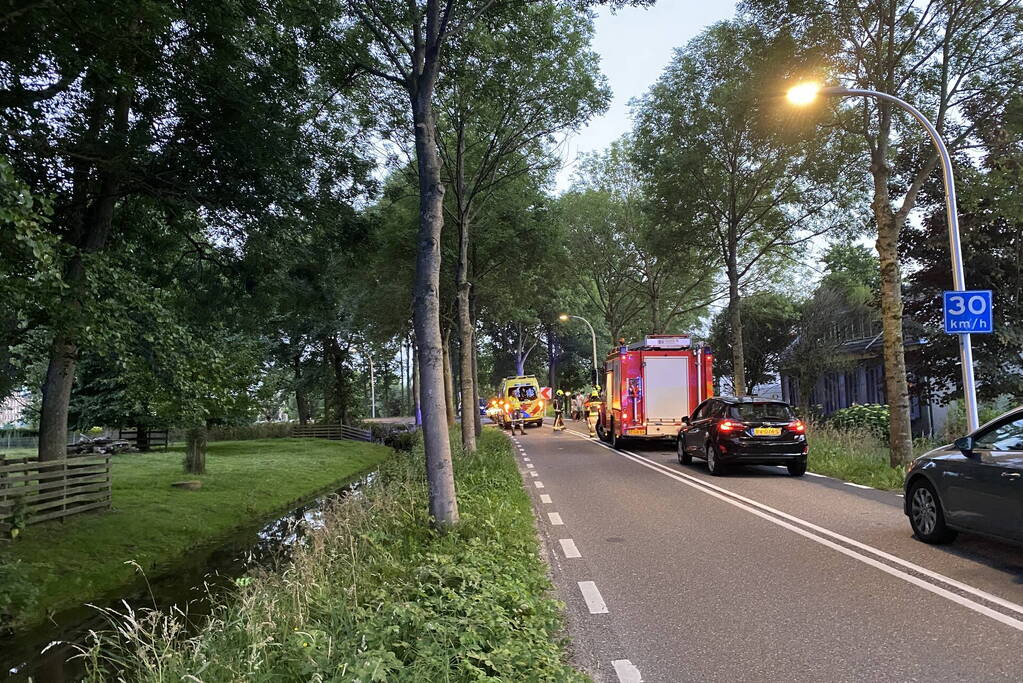 Auto tegen boom