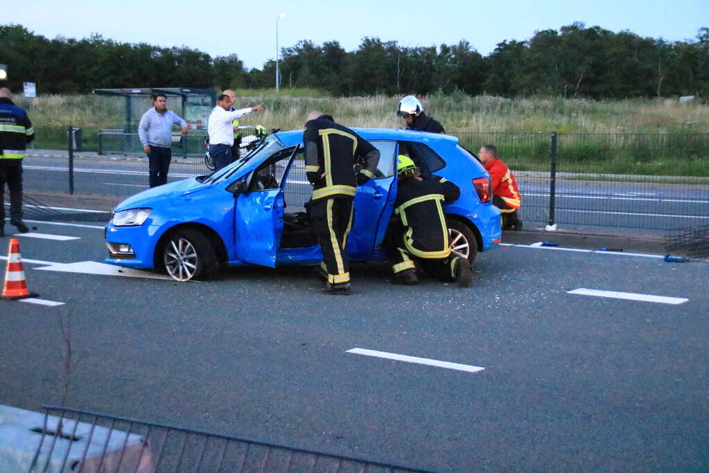 Auto flink beschadigd bij eenzijdig ongeval