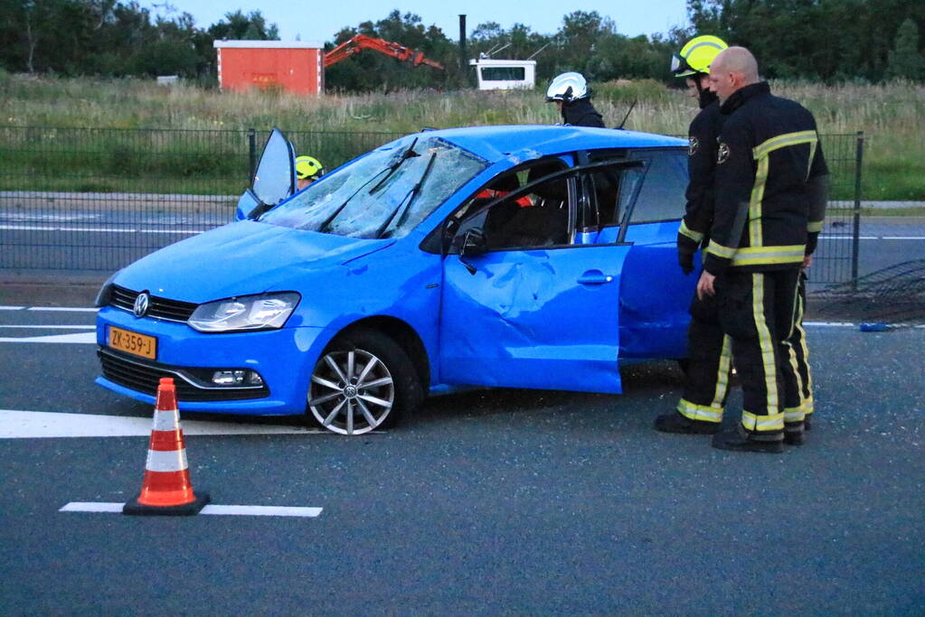 Auto flink beschadigd bij eenzijdig ongeval