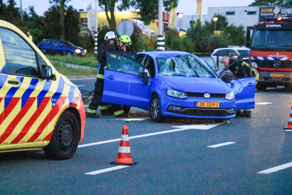 Auto flink beschadigd bij eenzijdig ongeval