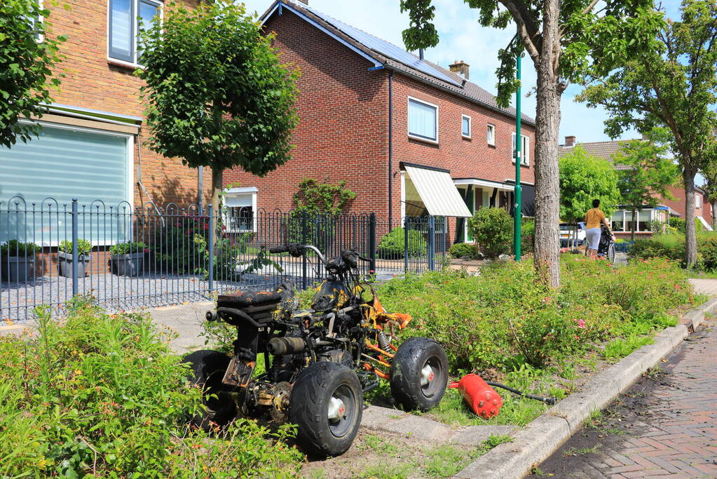 Quad volledig uitgebrand