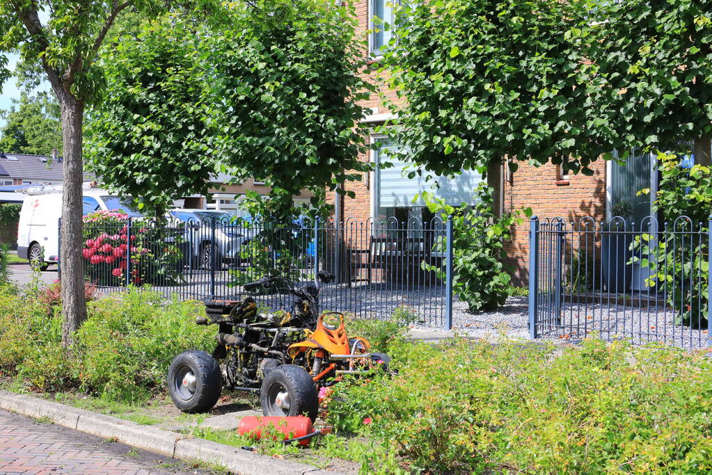 Quad volledig uitgebrand