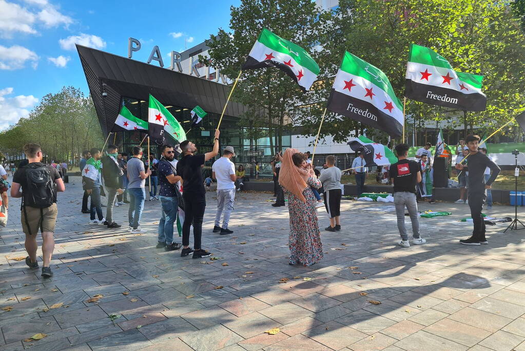 Demonstratie tegen chemische wapens