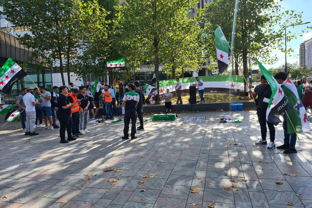 Demonstratie tegen chemische wapens