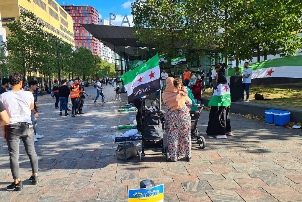 Demonstratie tegen chemische wapens