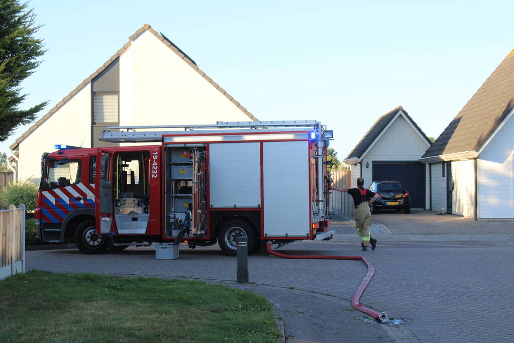 Kleine brand geblust door bewoners