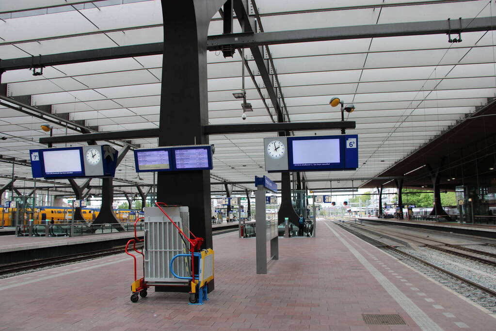 Erg stil op centraal station door staking NS-personeel