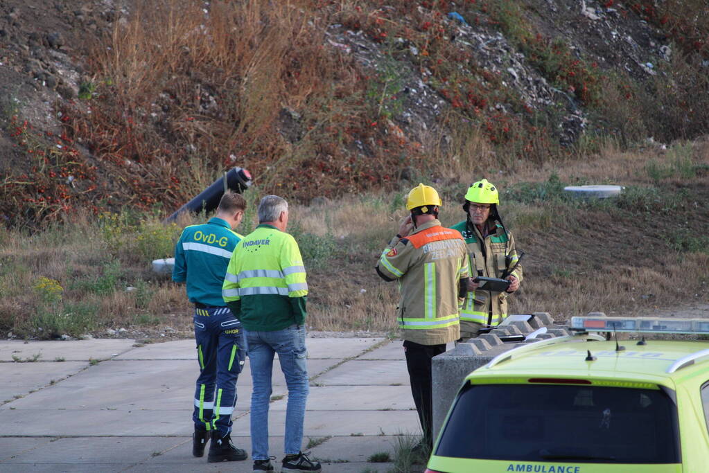 Grote rookontwikkeling bij hevige brand op stortplaats