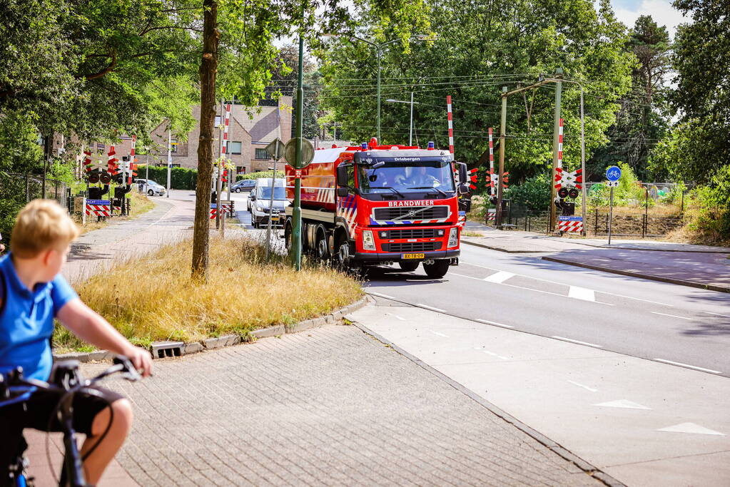 Flinke brand naast rangeerterrein Sportpark Bokkeduinen