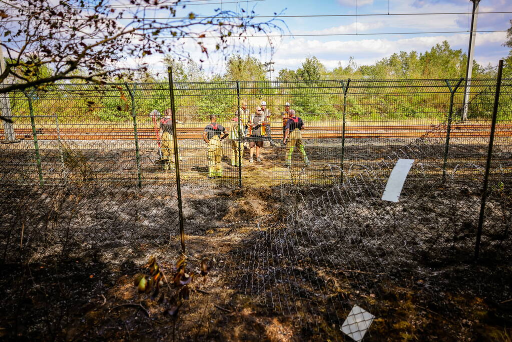 Flinke brand naast rangeerterrein Sportpark Bokkeduinen